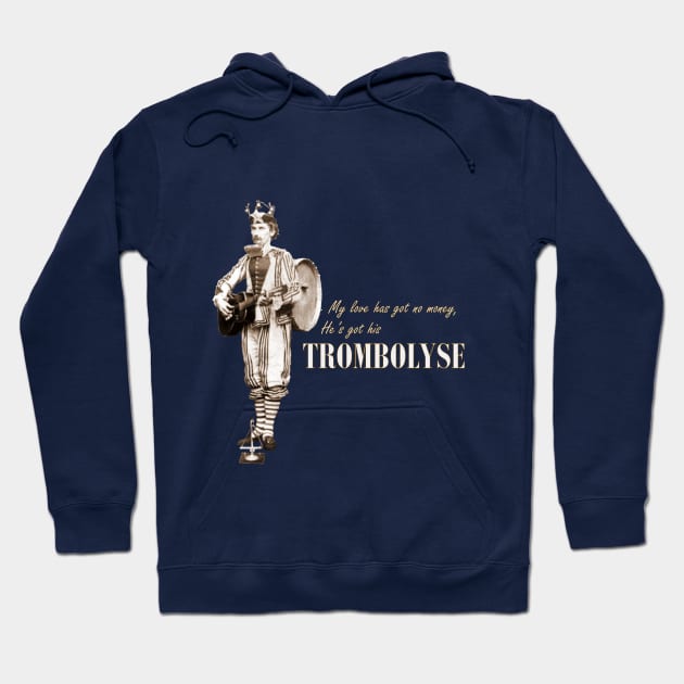 My love has got no money, He's got his Trombolyse Hoodie by StrangeShirts